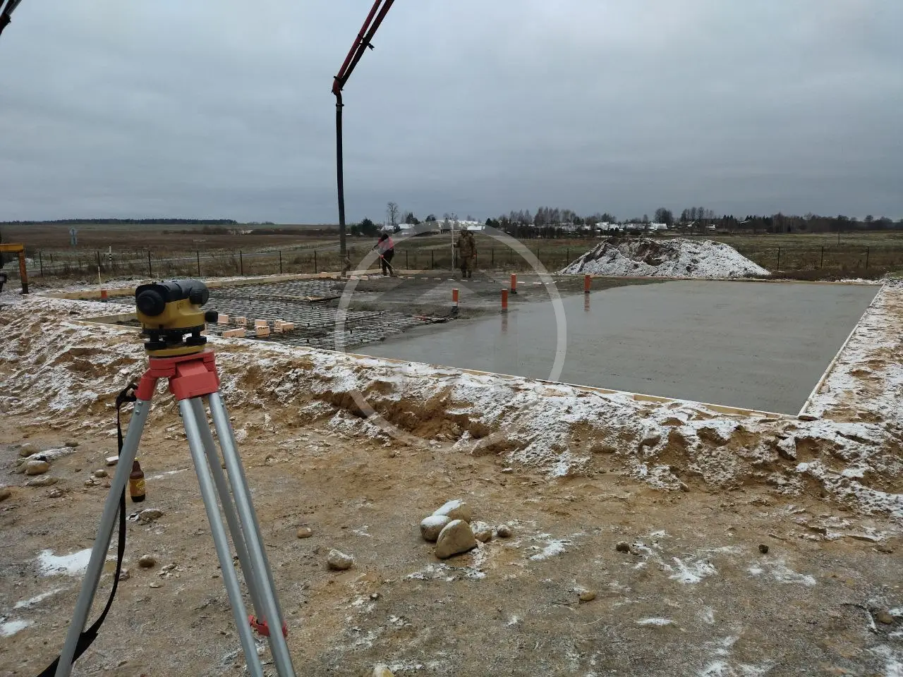 заливка фундамента