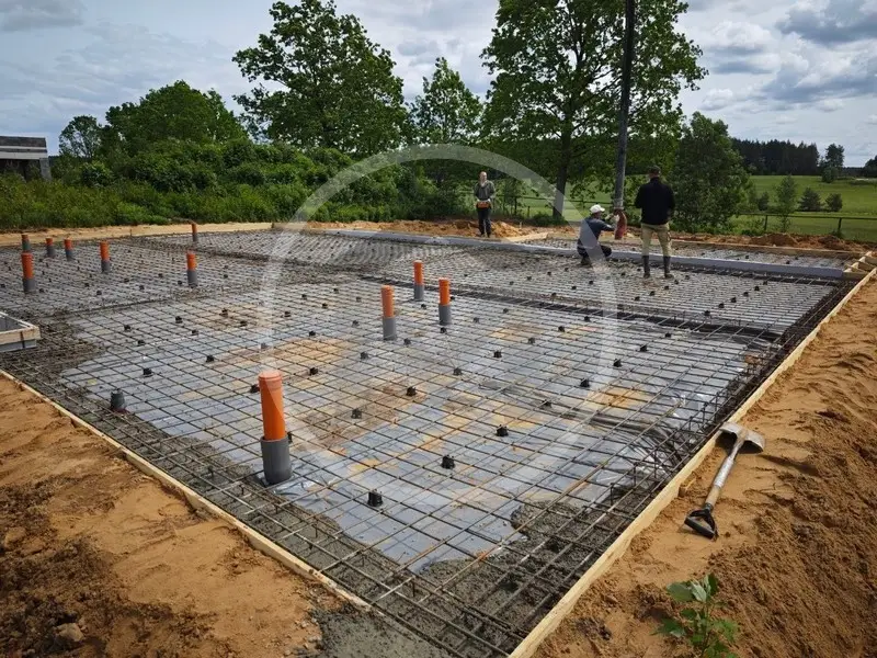 Фундаментная плита с входными группами в г. Смолевичи