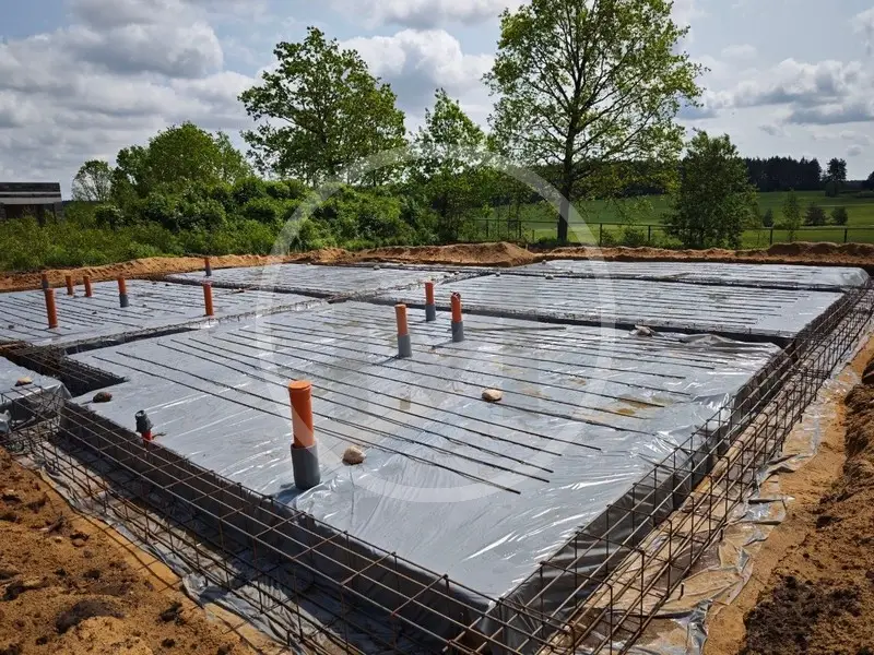 Фундаментная плита с входными группами в г. Смолевичи