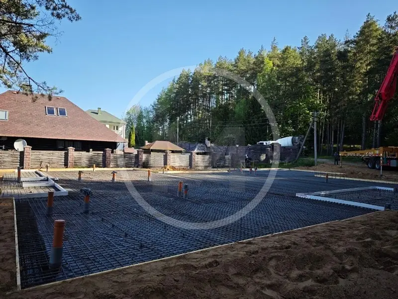 Плита фундаментная ребристая в д. Околица