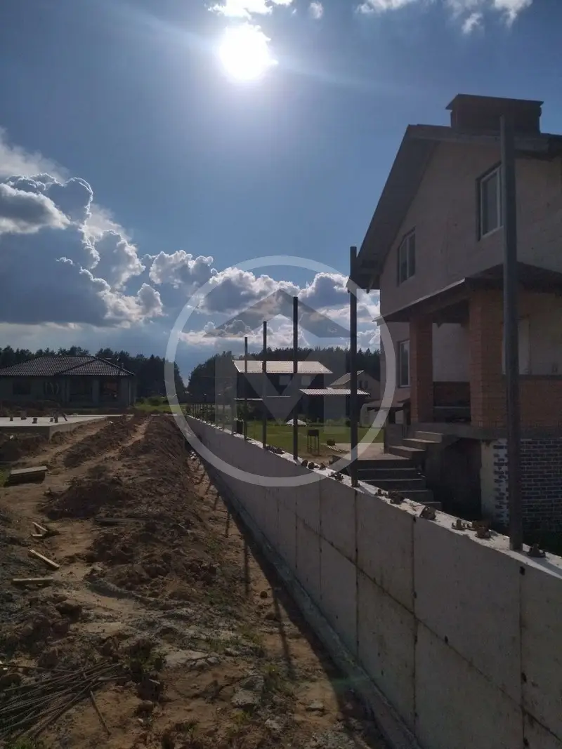 Устройство стены подпорной в аг.Раков