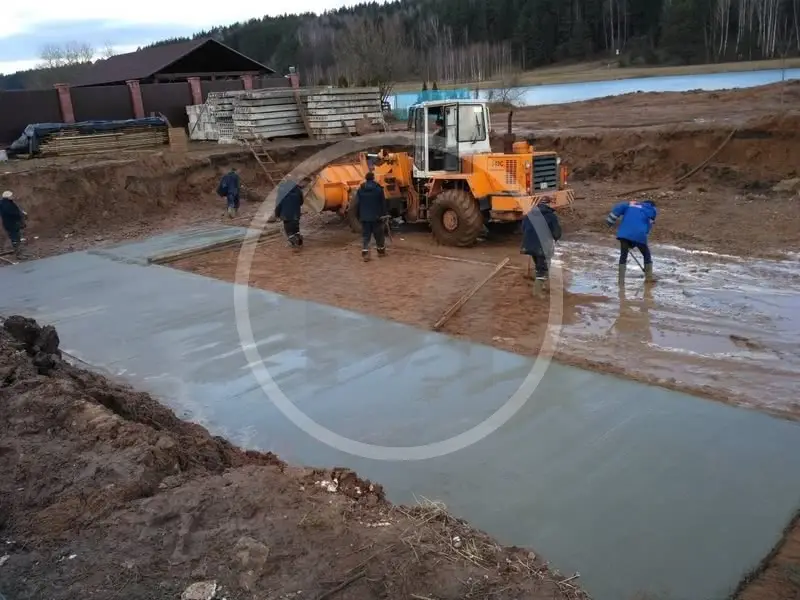 Плита монолитная фундаментная